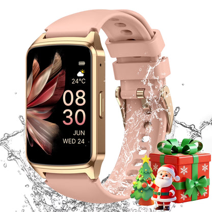 Fitness Tracker Smart Watch for Women Men Make/Answer Calls with Fitness and Wellness Tracking 100+ Sports Modes Step Calorie Counter IP68 Waterproof Fits for Android and Iphone, Pink