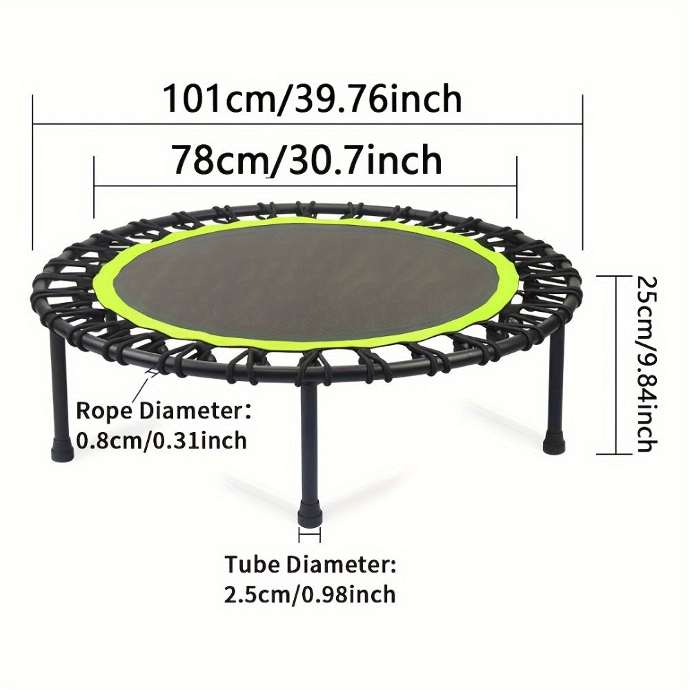 40" Mini Fitness Trampoline - 661 lbs Capacity | Home & Garden Exercise