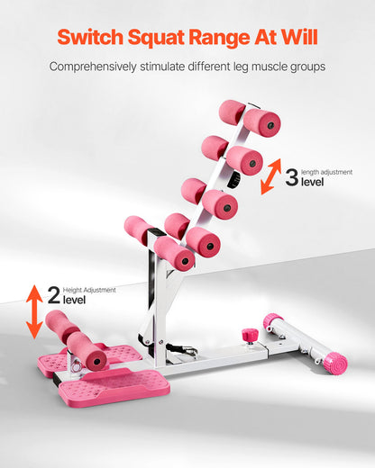 Deep Squat Machine - Glute Trainer with 3 Resistance Bands for Booty Sculpting & Leg Strength - 300lbs