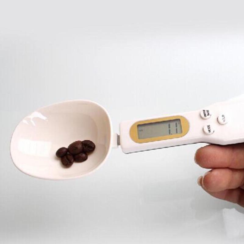 Digital Kitchen Measuring Spoon Scale - LCD Electronic Food Weight Scale for Cooking