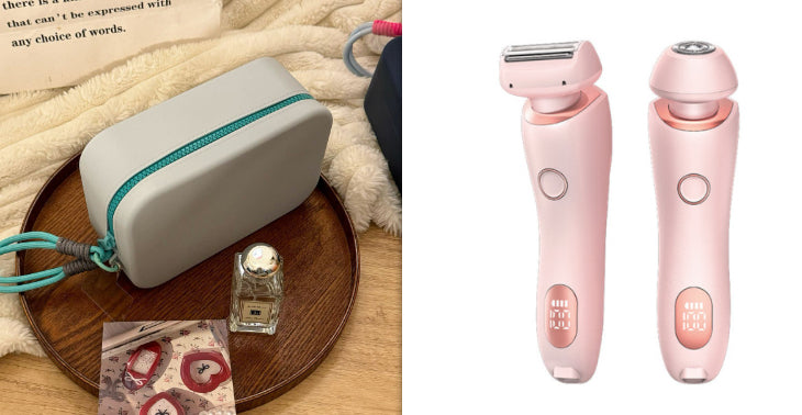 2-in-1 Hair Removal Epilator & Trimmer – USB Rechargeable Women's Body Shaver for Face, Legs & Bikini