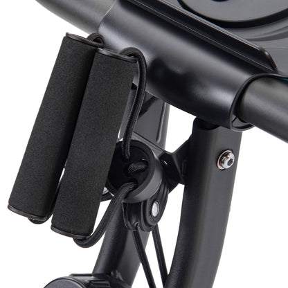 Folding Exercise Bike - Adjustable Resistance Upright & Recumbent X-Bike for Home Gym