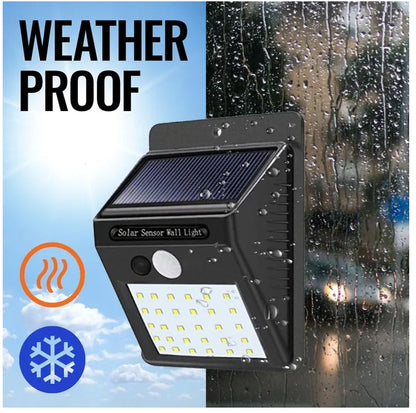 Solar Motion Sensor Light - 10 LED Wireless Security Flood Light for Outdoor Use