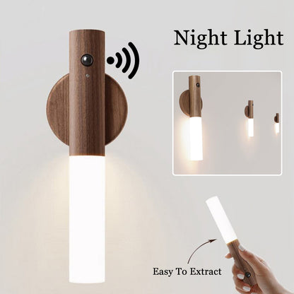 Motion Sensor Night Light - USB Rechargeable LED with Magnetic Mount