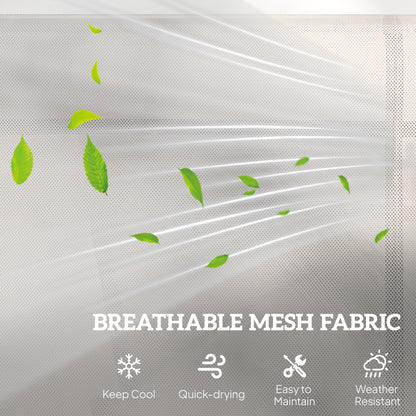 2-Person Outdoor Glider Bench - Patio Loveseat Rocking Chair with Powder Coated Steel Frame - Cream White