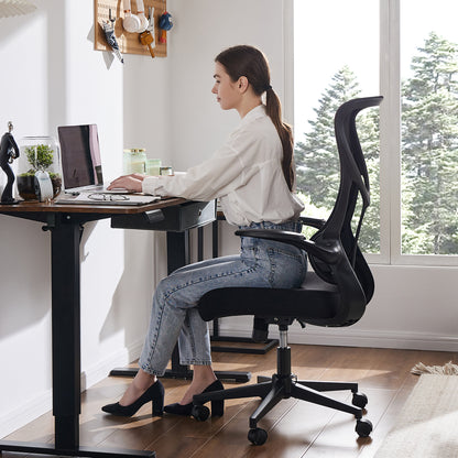 Ergonomic Mesh Office Chair - Breathable Computer Desk Chair with Lumbar Support