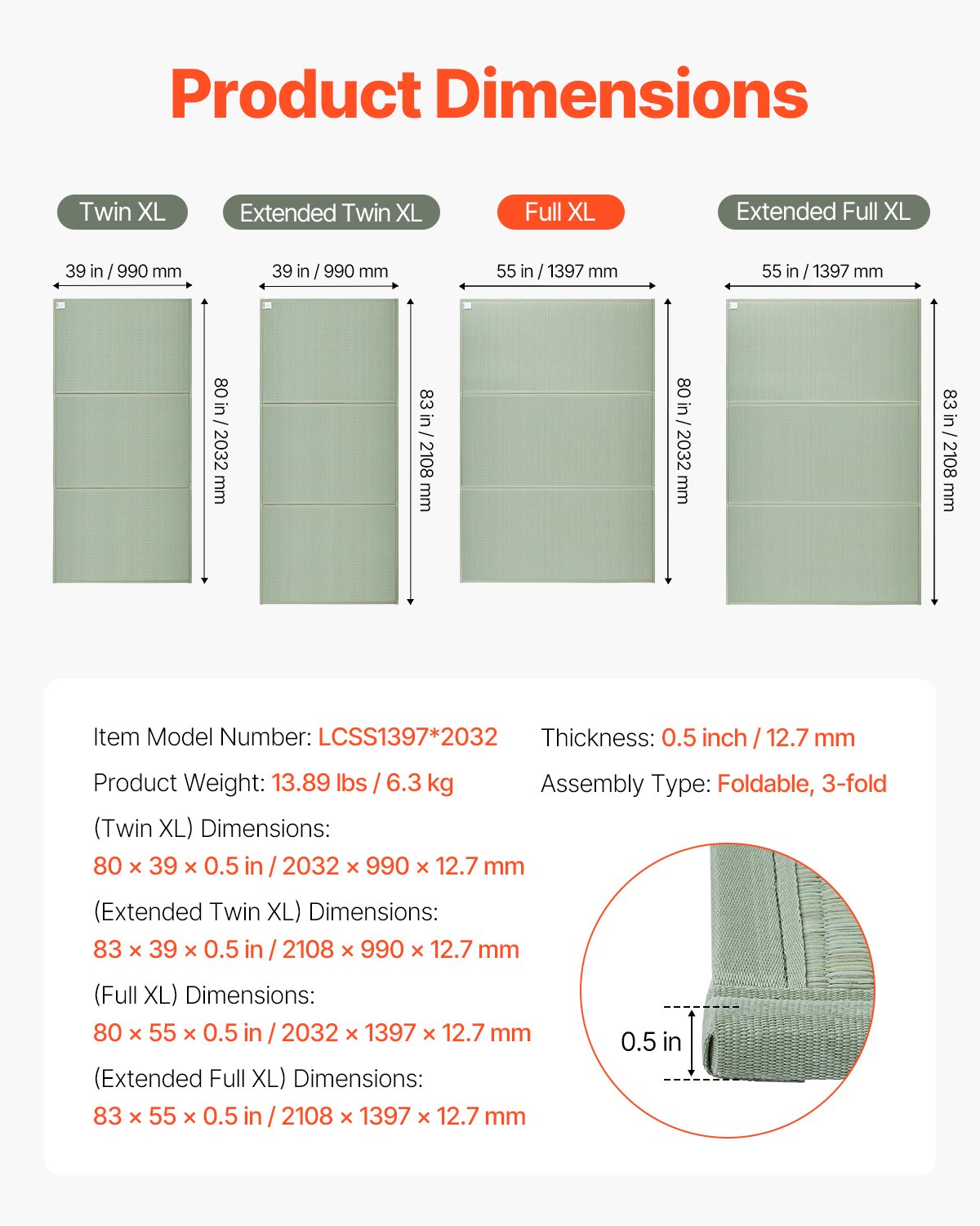 Japanese Tatami Mat - Queen Size Natural Rush Grass Floor Mattress for Meditation & Yoga