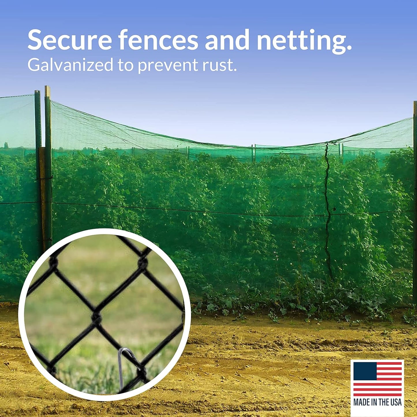 30 Pack Tent Stakes Metal Garden Edging Fence Hooks Pegs Christmas Decoration Stakes Made USA 9 Inches Long