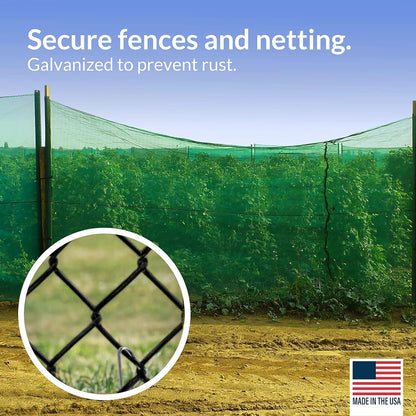 30 Pack Tent Stakes Metal Garden Edging Fence Hooks Pegs Christmas Decoration Stakes Made USA 9 Inches Long