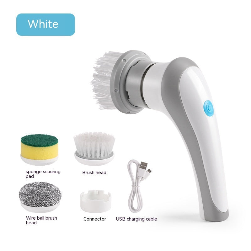 4-in-1 Electric Spinning Scrubber - Cordless Power Cleaning Brush for Kitchen & Bathroom