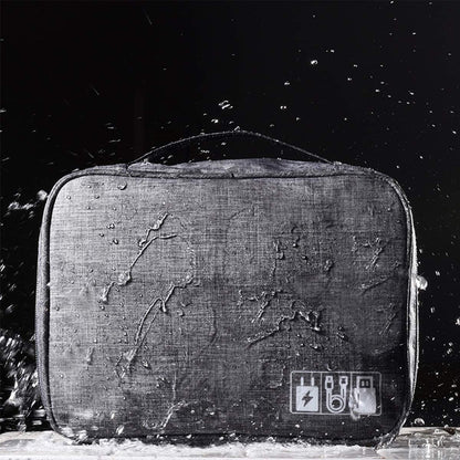 Electronics Organizer, Electronic Accessories Bag Travel Cable Organizer Three-Layer for Ipad Mini, Kindle, Hard Drives, Cables, Chargers