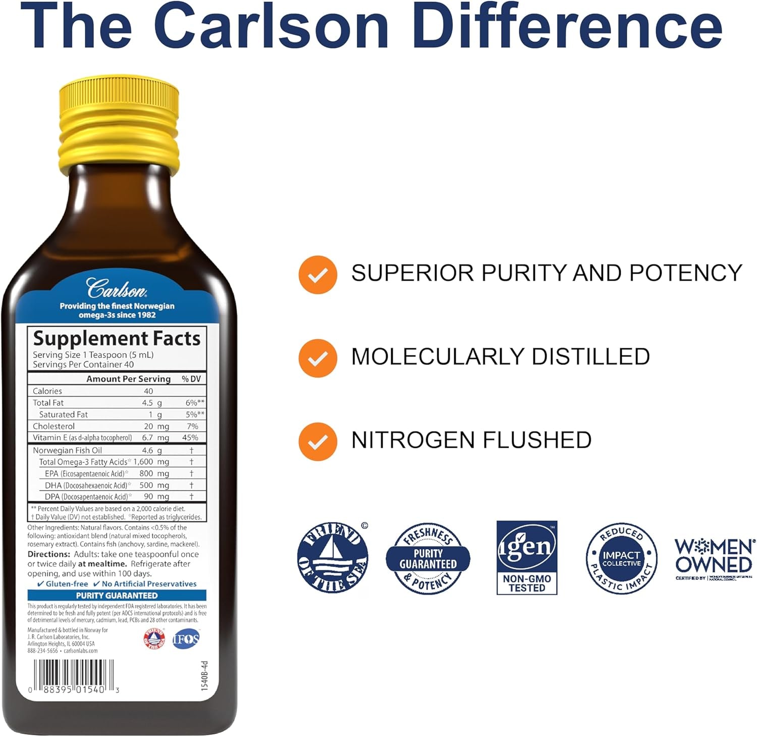 - the Very Finest Fish Oil, 1600 Mg Omega-3S, Liquid Fish Oil Supplement, Norwegian Fish Oil, Wild-Caught, Sustainably Sourced Fish Oil Liquid, Lemon, 200Ml, 6.7 Fl Oz