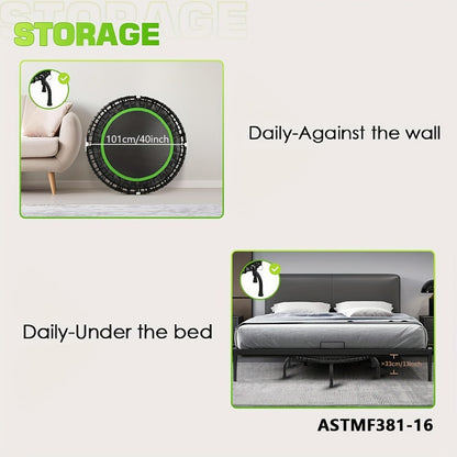 40" Mini Fitness Trampoline - 661 lbs Capacity | Home & Garden Exercise