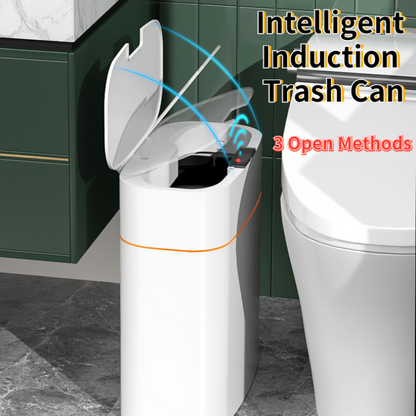 Smart Trash Can with Motion Sensor Lid – Automatic Touchless Waste Bin for Kitchen, Bedroom & Bathroom