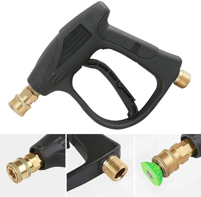 4000 PSI High Pressure Washer Gun - Car Wash Foam Spray Nozzle with Short Wand