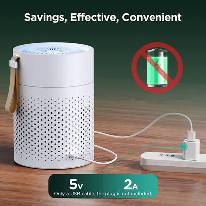 H13 True HEPA Air Purifier - Quiet Portable Air Cleaner for Bedroom, Office & Living Room