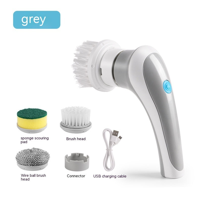 4-in-1 Electric Spinning Scrubber - Cordless Power Cleaning Brush for Kitchen & Bathroom