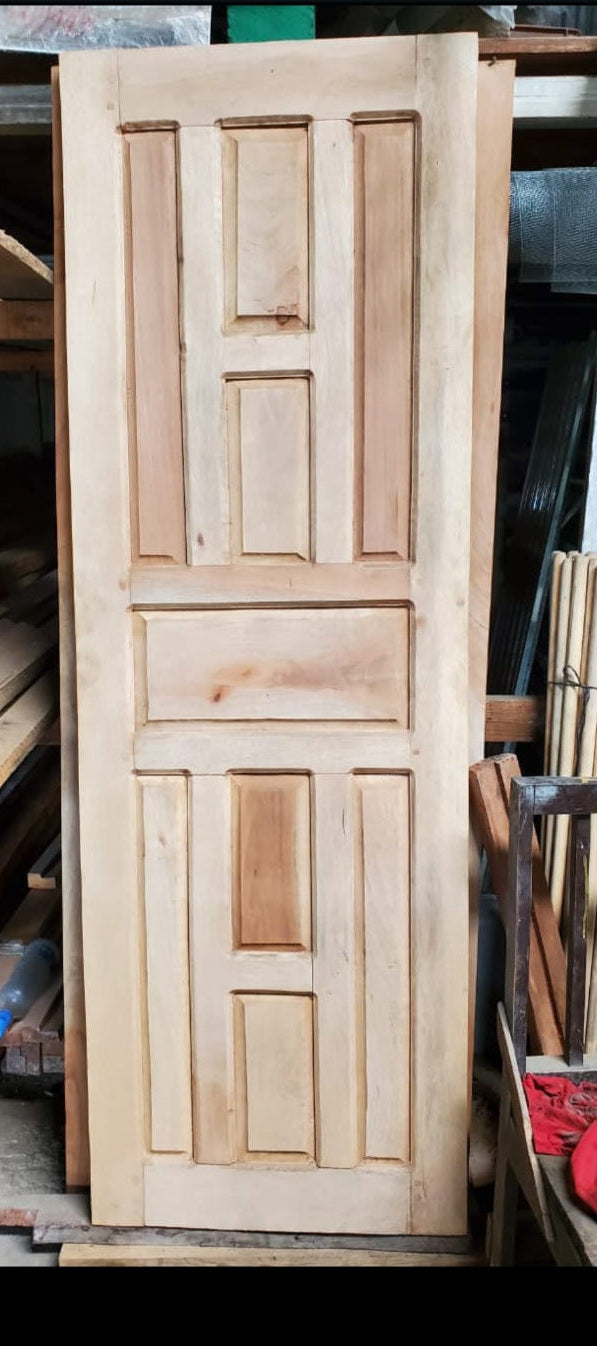 Solid Wood Door 90x210cm - Pochote Hardwood Interior Door | Nicaragua Crafted