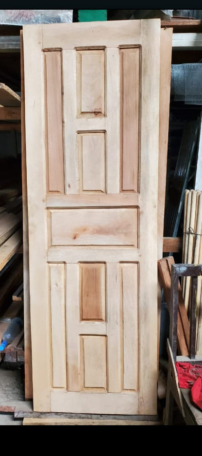 Solid Wood Door 90x210cm - Pochote Hardwood Interior Door | Nicaragua Crafted