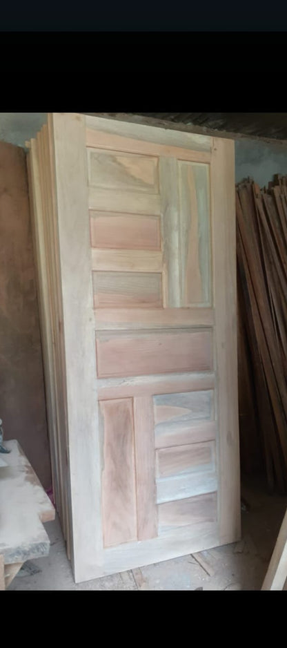 Solid Wood Door 90x210cm - Pochote Hardwood Interior Door | Nicaragua Crafted