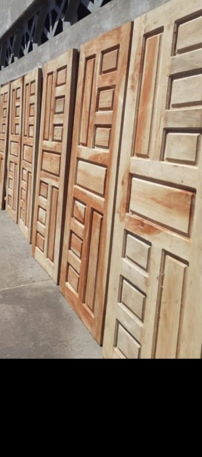 Solid Wood Door 90x210cm - Pochote Hardwood Interior Door | Nicaragua Crafted