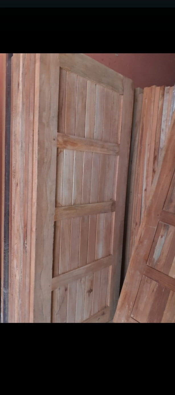 Solid Wood Door 90x210cm - Pochote Hardwood Interior Door | Nicaragua Crafted