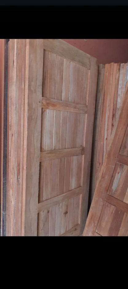 Solid Wood Door 90x210cm - Pochote Hardwood Interior Door | Nicaragua Crafted