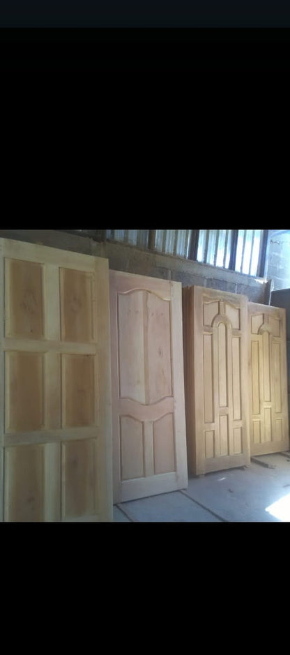 Solid Wood Door 90x210cm - Pochote Hardwood Interior Door | Nicaragua Crafted