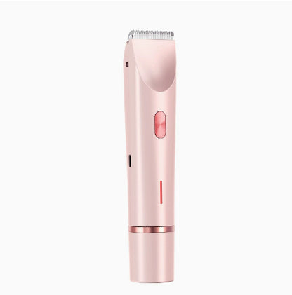 2-in-1 Hair Removal Epilator & Trimmer – USB Rechargeable Women's Body Shaver for Face, Legs & Bikini