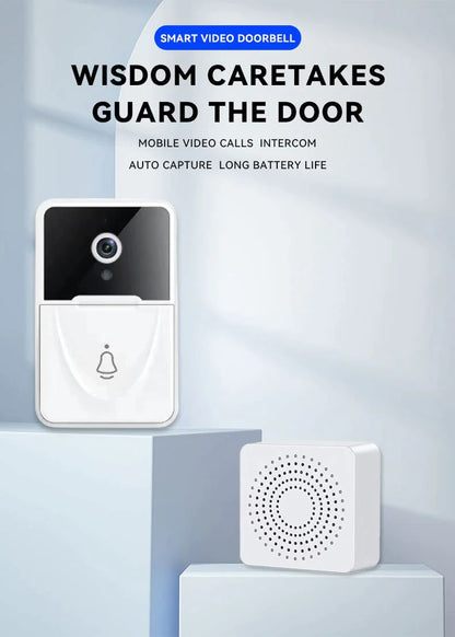 Wireless Security Wifi Smart Doorbell Intercom Video Camera Bell Chime Door Ring