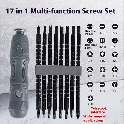 17-in-1 Magnetic Screwdriver Set - Multi-Bit Precision Tool Kit for Electronics & Home Repair
