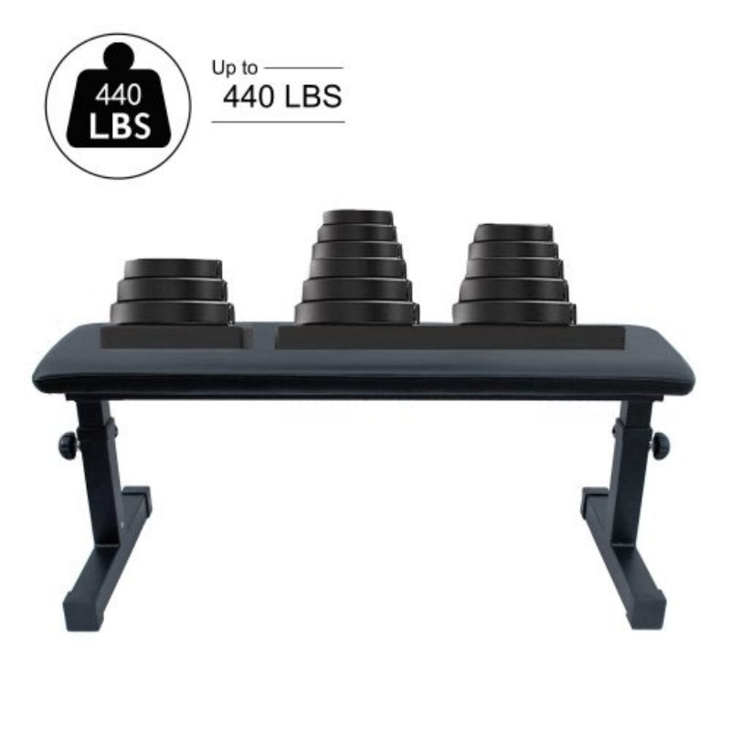 Flat Weight Bench for Home Gym - Dumbbell Bench Press for Strength Training & Workouts