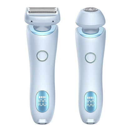2-in-1 Hair Removal Epilator & Trimmer – USB Rechargeable Women's Body Shaver for Face, Legs & Bikini