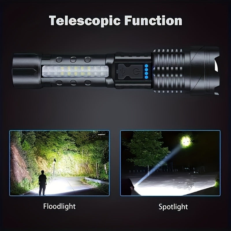2-Pack Mini LED Flashlights - Compact Tactical Flashlight Set for Emergency & Outdoor Use