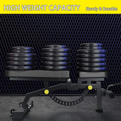 Adjustable Weight Bench - Foldable Multi-Function Strength Training Bench for Home Gym