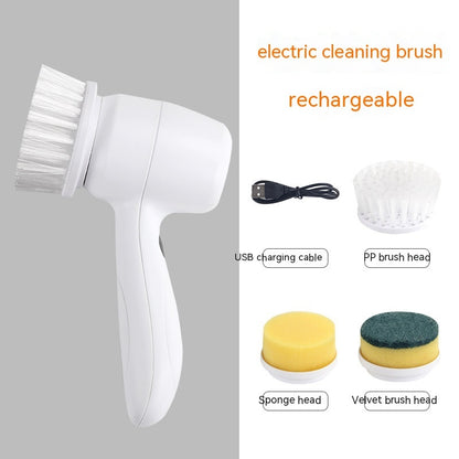 4-in-1 Electric Spinning Scrubber - Cordless Power Cleaning Brush for Kitchen & Bathroom