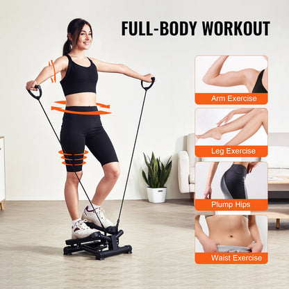 Twist Stepper for Waist & Core - Mini Stepper with Rotational Motion for Abs & Glutes - 330lbs
