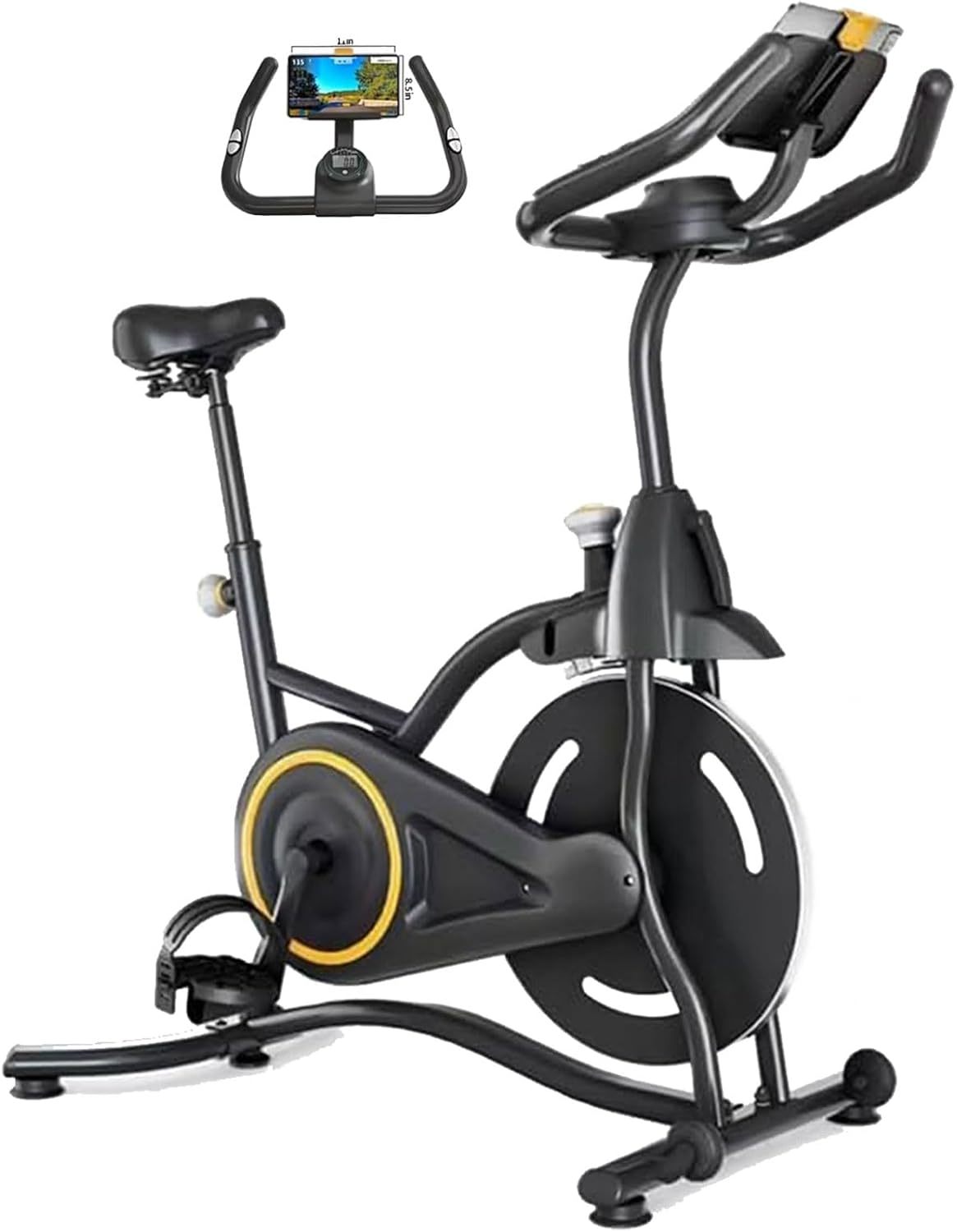 Bicicleta de spinning para interiores: bicicleta estática profesional para gimnasio en casa y cardio.
