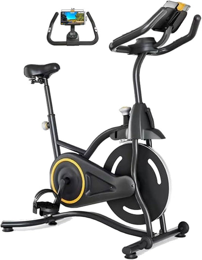 Bicicleta de spinning para interiores: bicicleta estática profesional para gimnasio en casa y cardio.