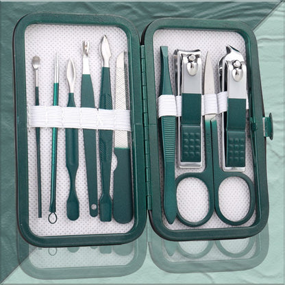 Professional Manicure Set - 18-Piece Nail Clipper Kit with Case for Pedicure & Grooming