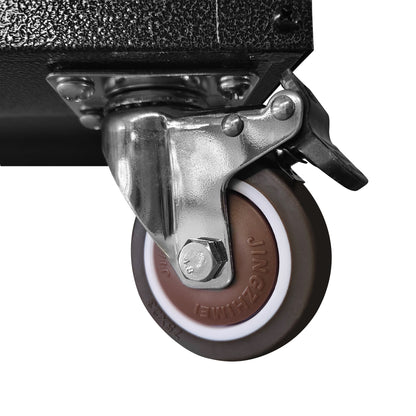 Mobile Tool Cabinet with Wheels - Heavy-Duty Rolling Storage with Drawer & Locking Doors