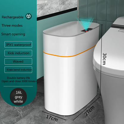 Smart Trash Can with Motion Sensor Lid – Automatic Touchless Waste Bin for Kitchen, Bedroom & Bathroom