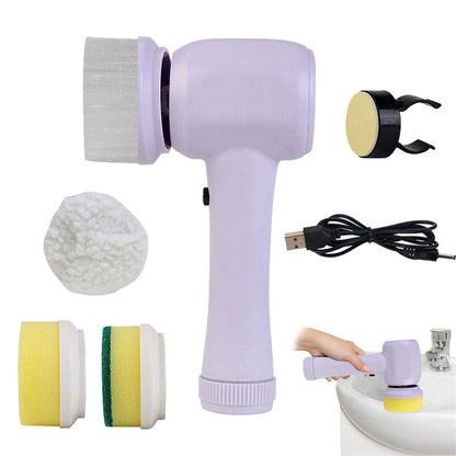 4-in-1 Electric Spinning Scrubber - Cordless Power Cleaning Brush for Kitchen & Bathroom