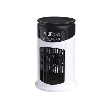 Portable Desktop Air Cooler - Mini Evaporative Fan with LED Light for Office & Home