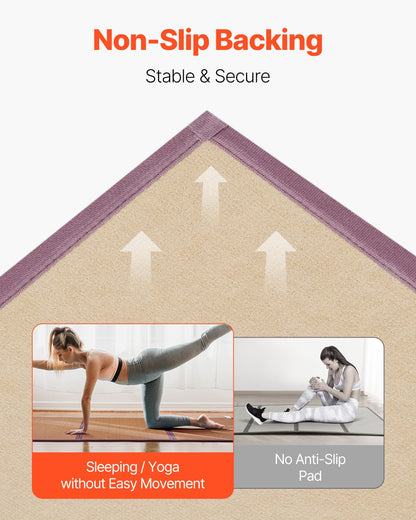 Japanese Rattan Tatami Mat - 80" x 39" Handwoven Summer Sleeping Mat for Meditation & Yoga