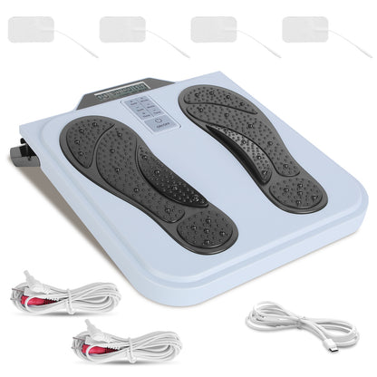 Rechargeable EMS Foot Massager - TENS Stimulator with 10 Modes & 50 Intensity Levels