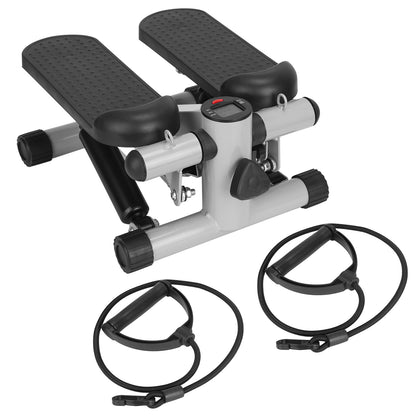Mini Fitness Stepper with Resistance Bands - 330 lbs Capacity | LCD Monitor