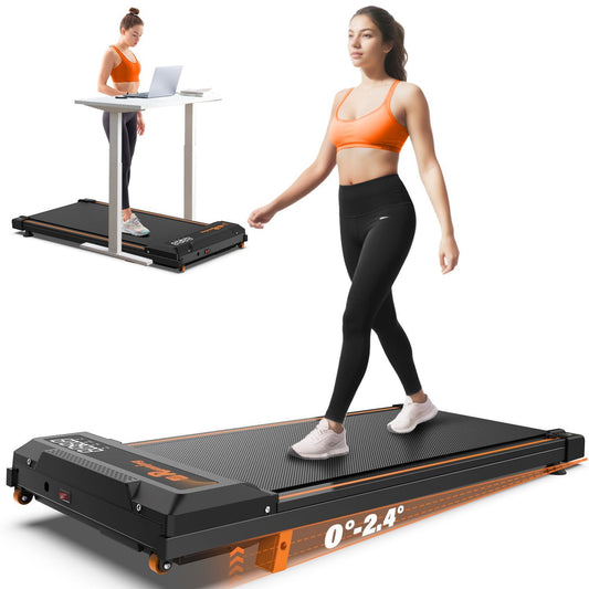 Treadmill with Remote Control - 3-Level Incline & LED Display for Home Cardio Workouts