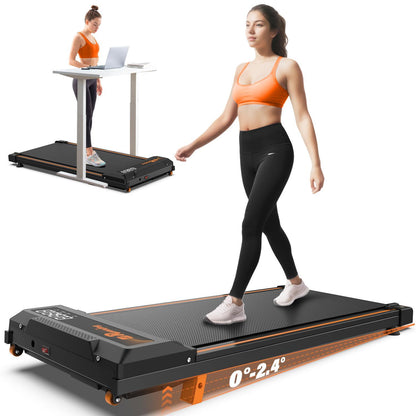 Treadmill with Remote Control - 3-Level Incline & LED Display for Home Cardio Workouts