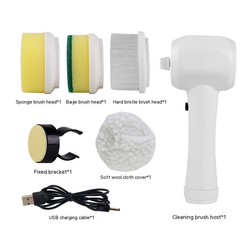 4-in-1 Electric Spinning Scrubber - Cordless Power Cleaning Brush for Kitchen & Bathroom
